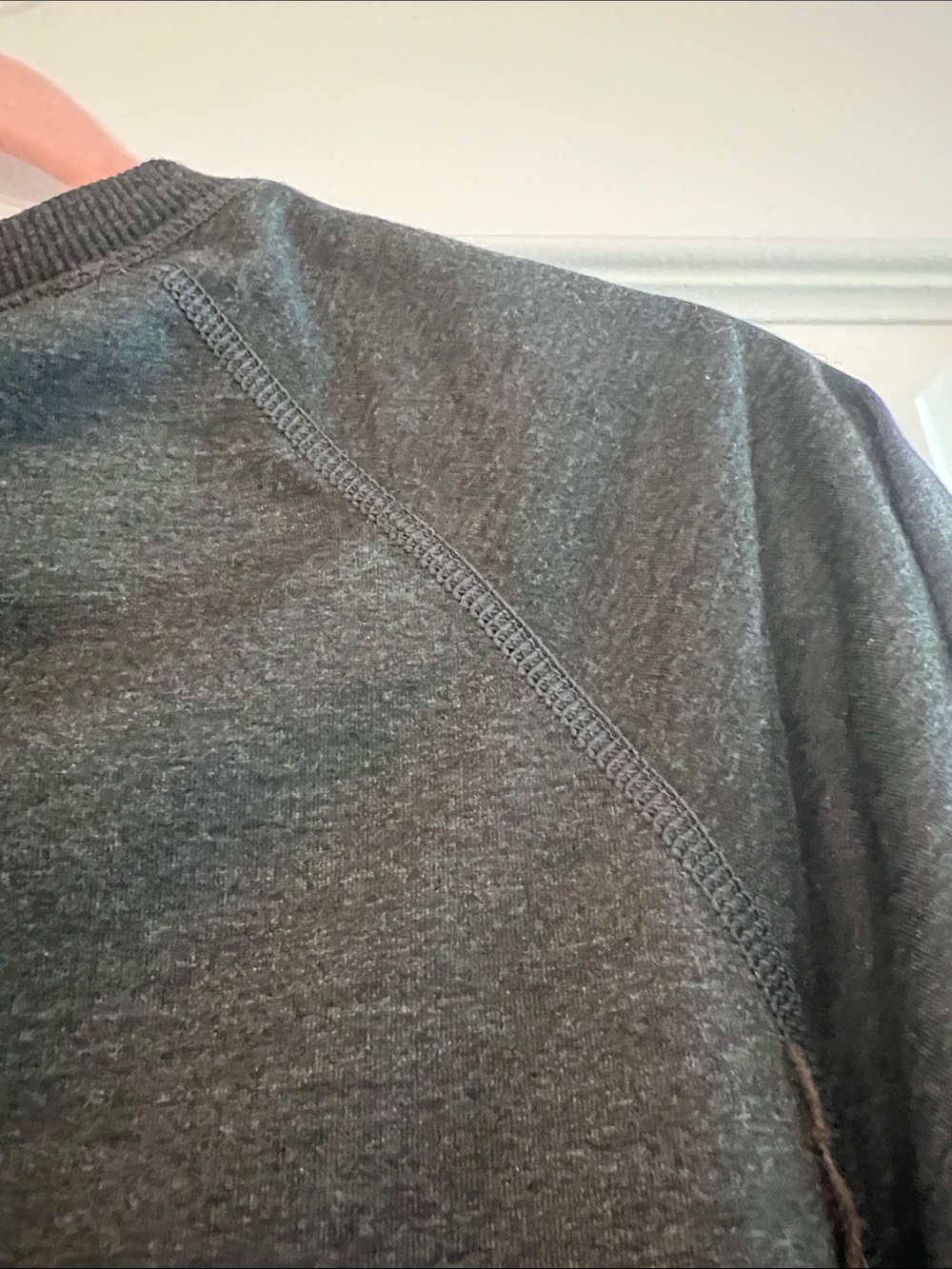 Beginning Boutique Dark Charcoal Sweatshirt with White and Blue GIGI Lettering - Picture 16 of 16